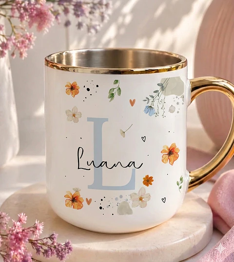 Sublimação Caneca - Floral 01