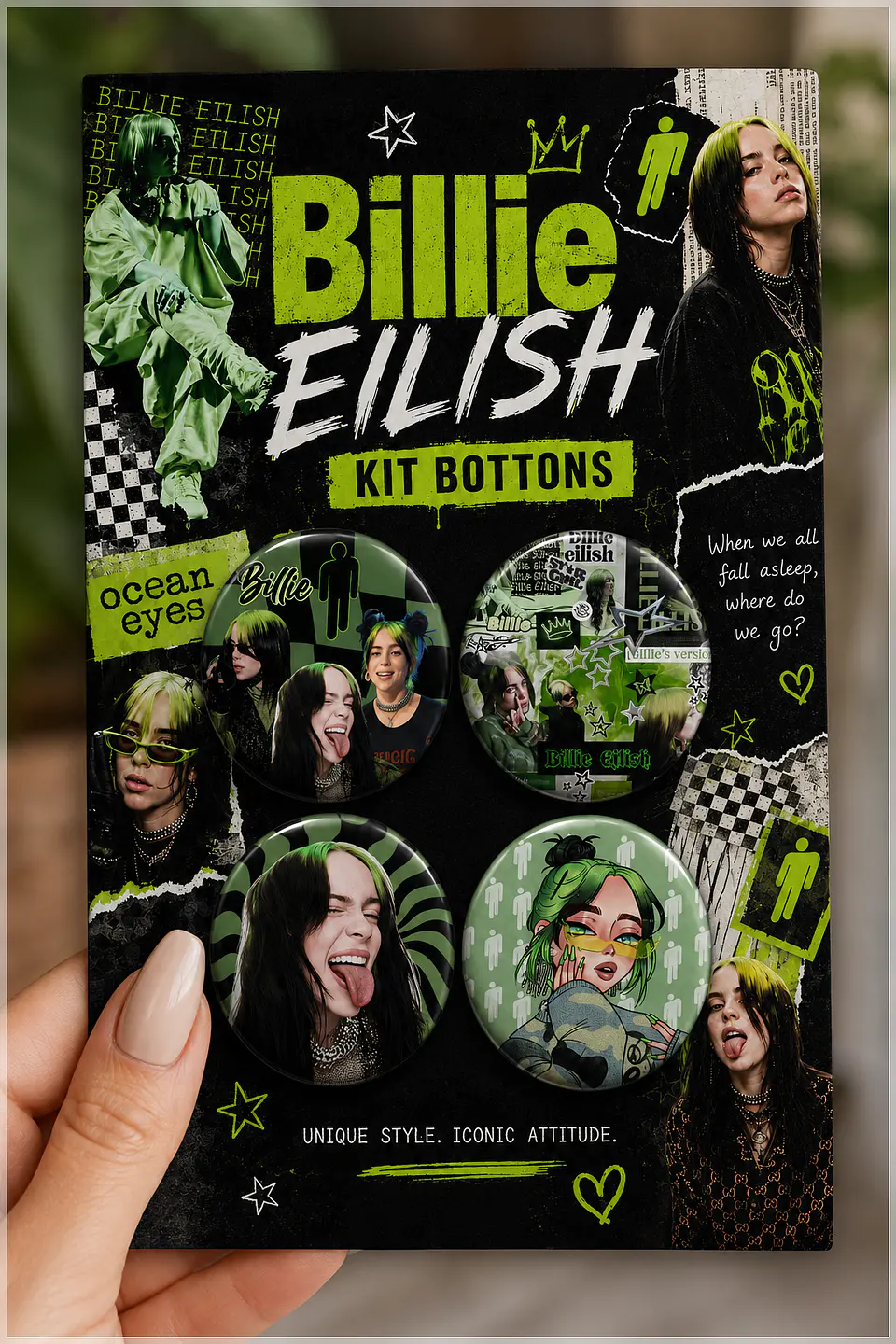 Arquivo de Corte Bottons Billie Eilish 68 1