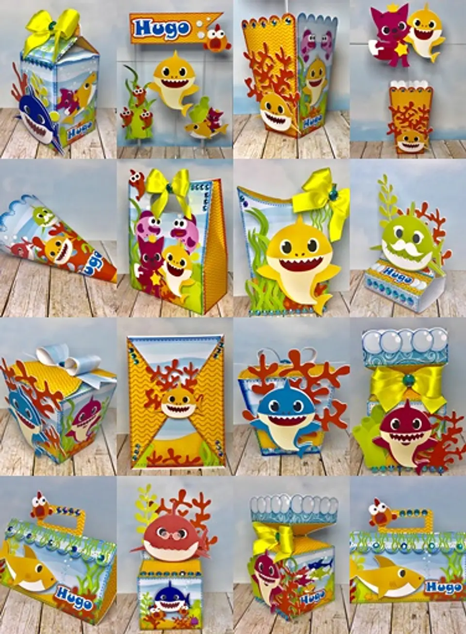Arquivo de Corte Kit Festa Baby Shark 16 1