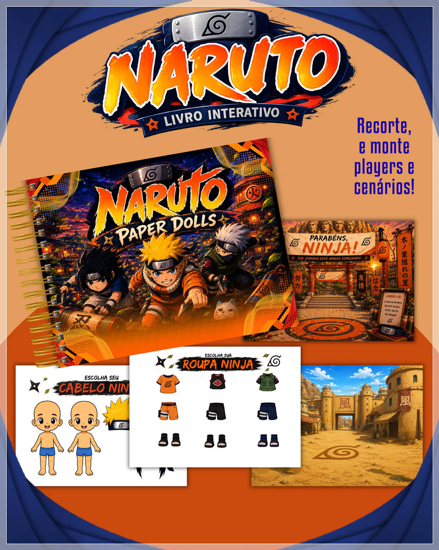 Encadernação - Paper Dolls Naruto 1