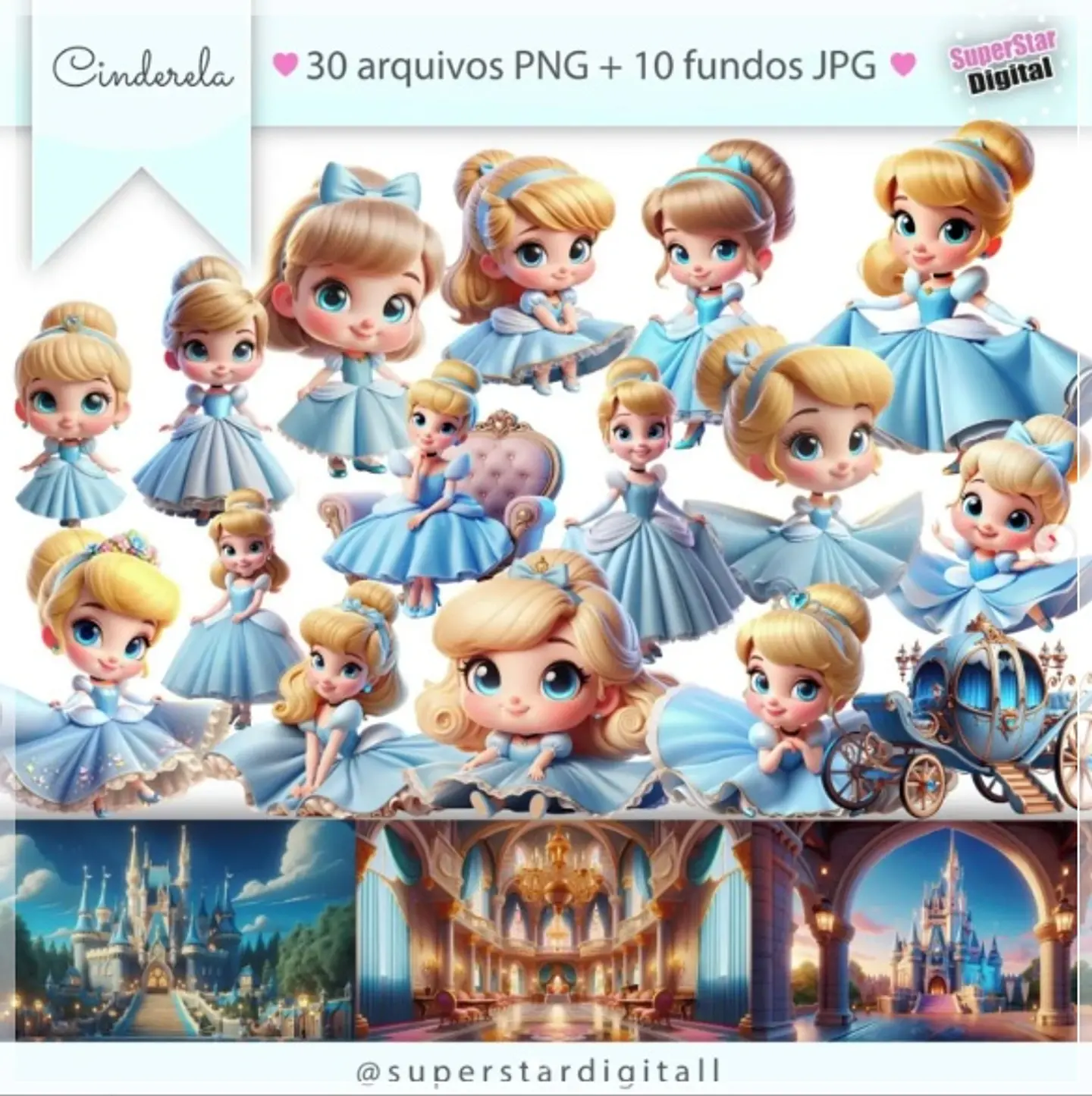 Kit Digital Cinderela 16 1