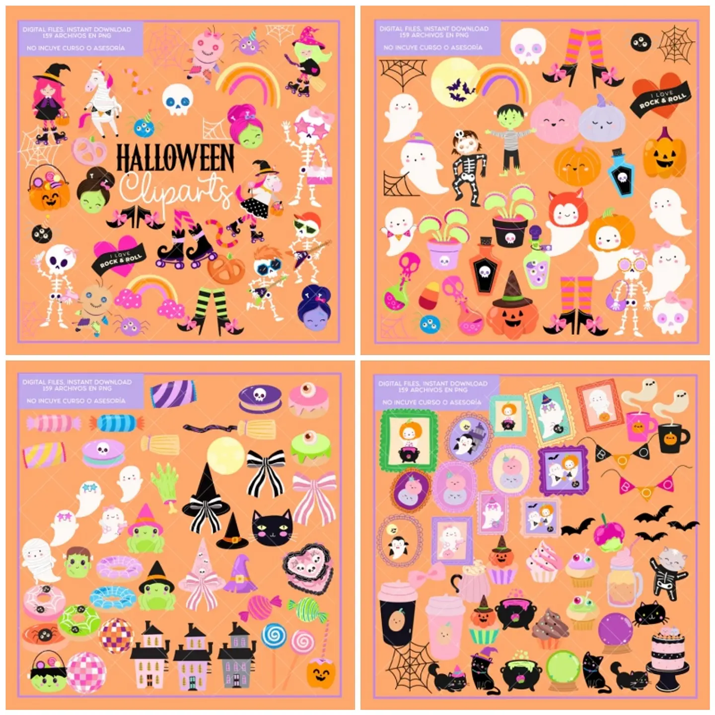 Kit Digital Cliparts Halloween Vip 1 1