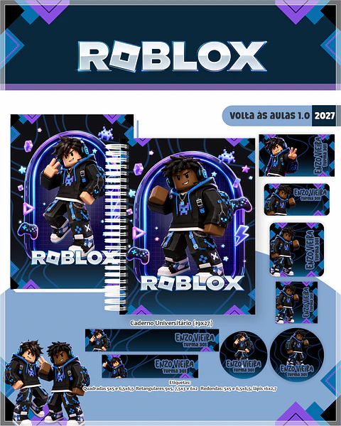 Encadernação - Coleção Escolar 1.0 Roblox