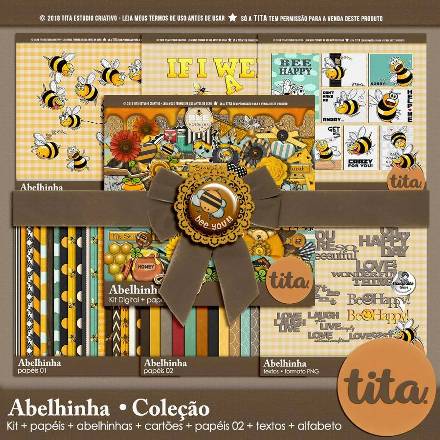 Kit Digital Abelhinha 4 1