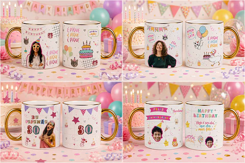 Sublimação - Coleção Caneca Aniversário