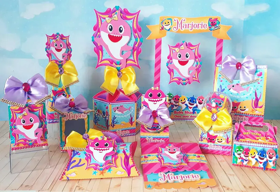 Arquivo de Corte Kit Festa Baby Shark 22 1