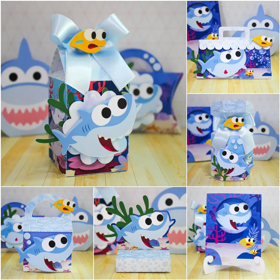 Arquivo de Corte Kit Festa Baby Shark 9 1