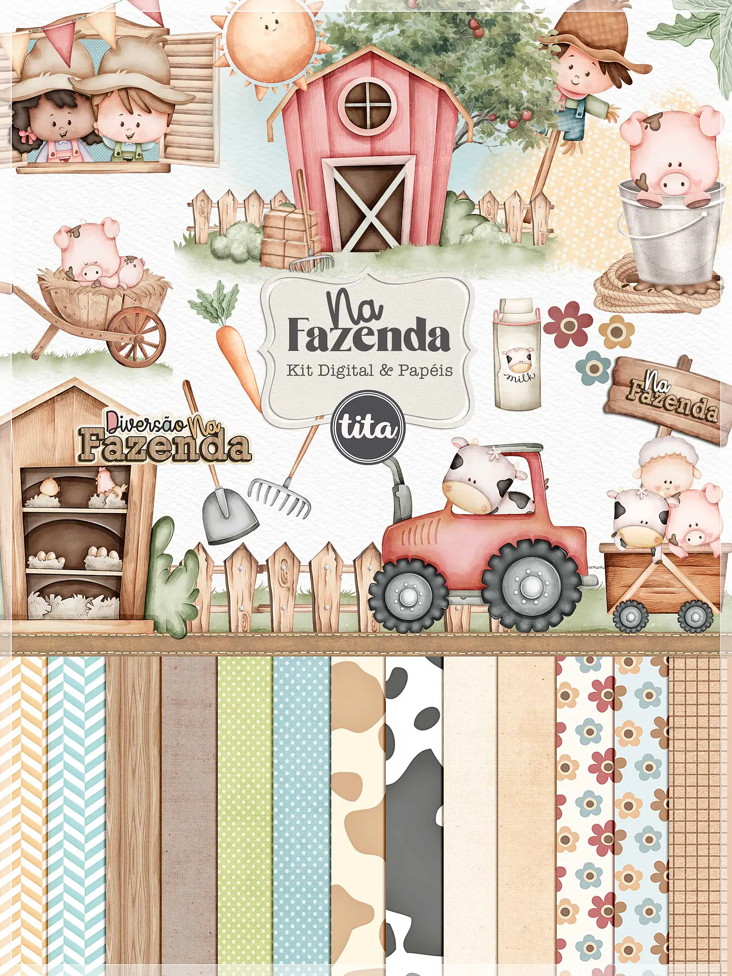 Kit Digital Combo Fazendinha 74 1