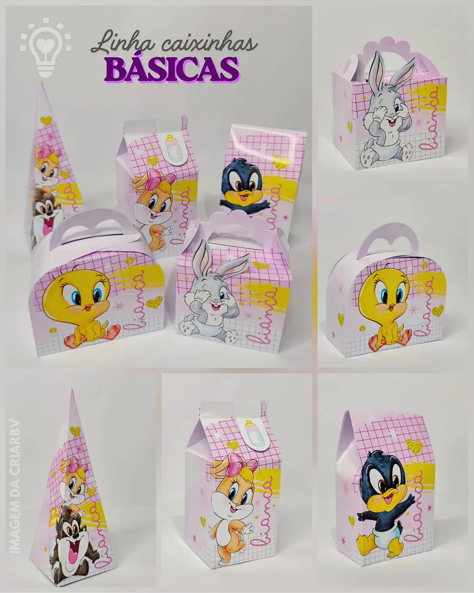 Arquivo de Corte Kit Festa Baby Looney Tunes 5 1