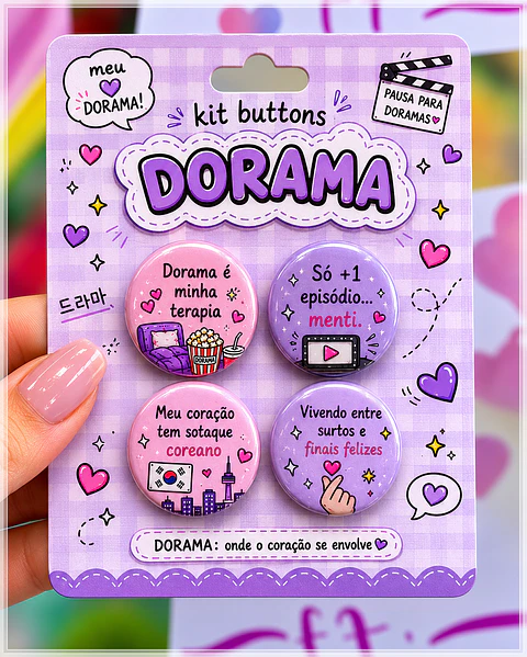 Arquivo de Corte Buttons Doramas