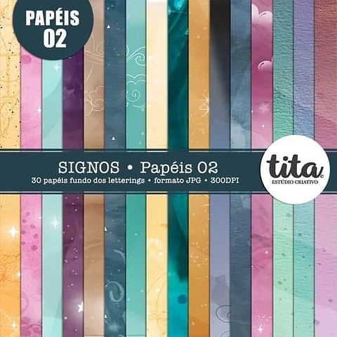 Kit Digital Papeis Signos 229