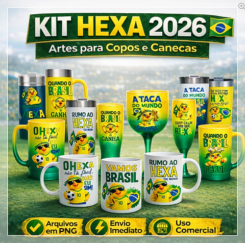 Sublimação - Coleção Hexa Brasil Copa 26