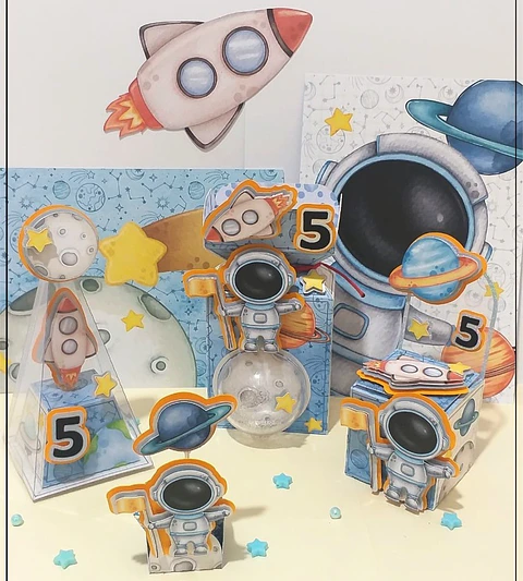 Arquivo de Corte Kit Festa Astronauta 43