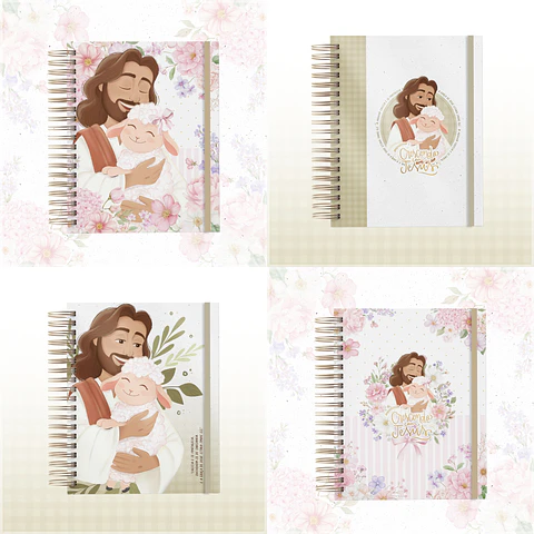 Encadernação - Combo Aprendendo & Crescendo com Jesus (Caderno, Bloco, Capas e Devocional)