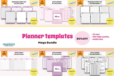 Encadernação - Planner Mega Bundle