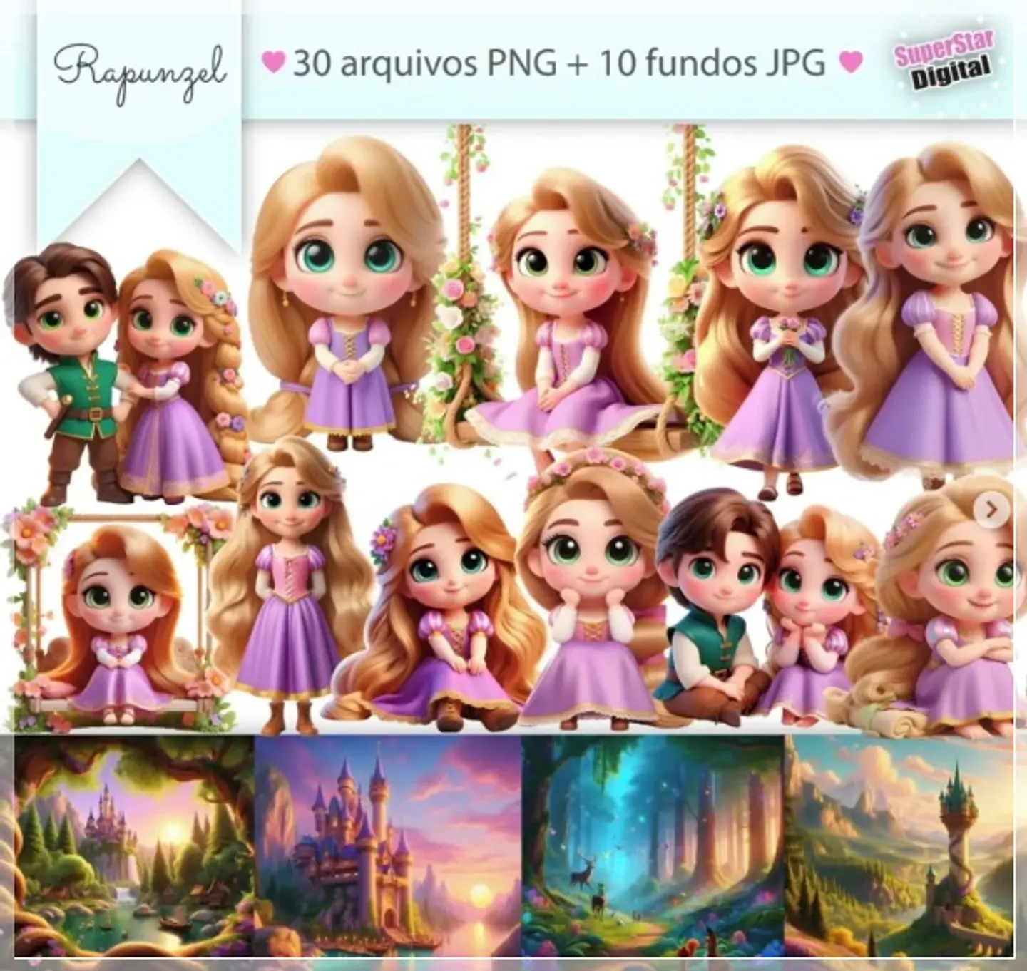 Kit Digital Enrrolados Rapunzel 21 1
