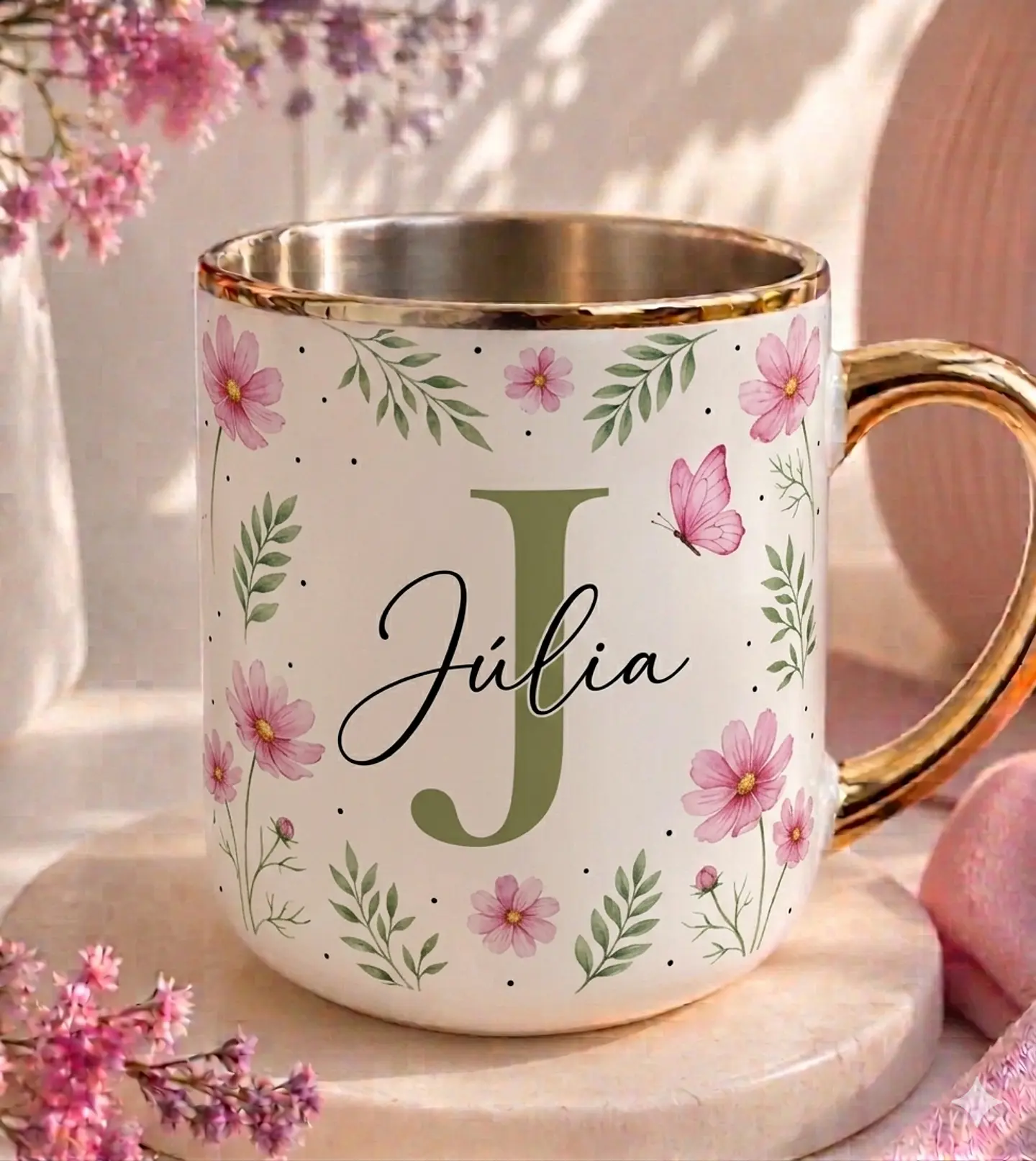 Sublimação Caneca - Alfabeto Verde 1