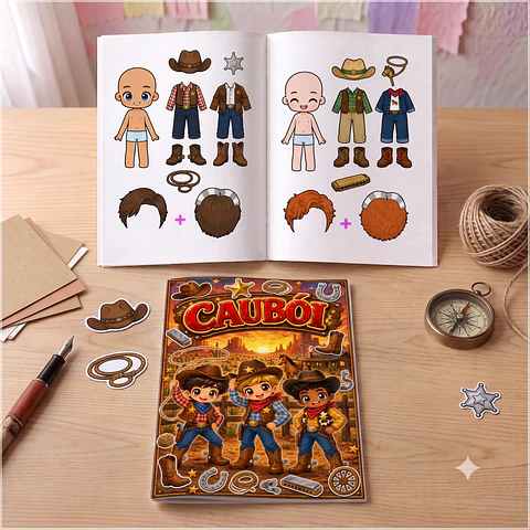 Encadernação - Livro Interativo Cawboy
