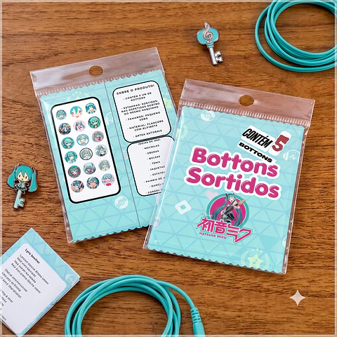 Arquivo de Corte - Bottons Miku Hatsune