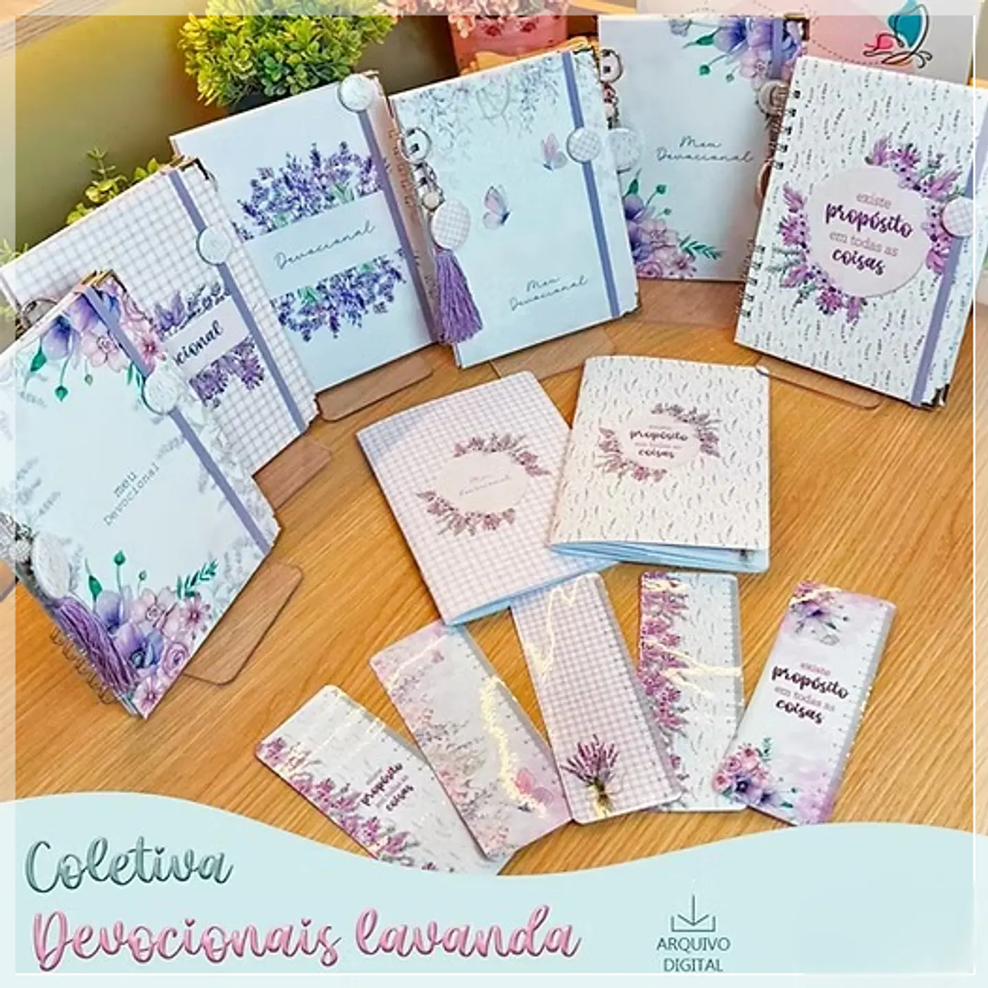 Encadernação - Coletiva Devocionais Lavanda 1
