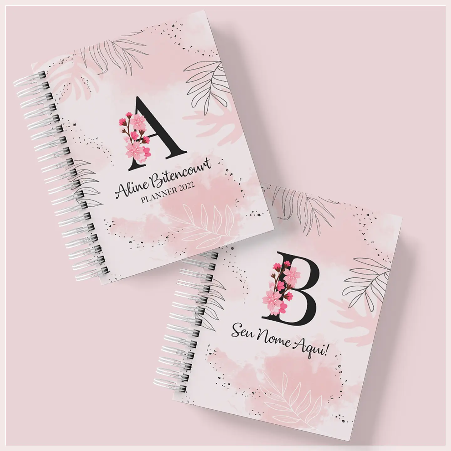 Encadernação - Capas Alfabeto Cerejeira Floral 1