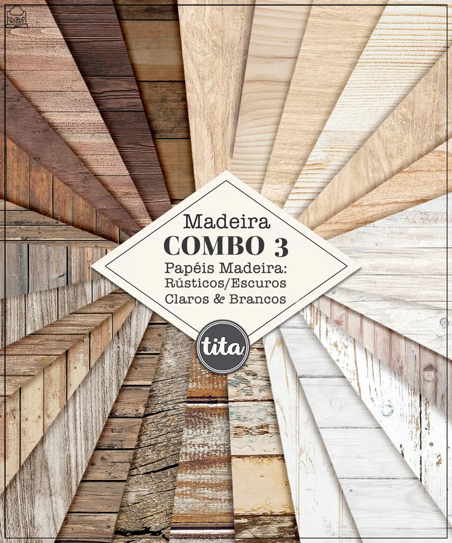 Kit Digital Papéis Texturas Combo 03 Madeira 243 1