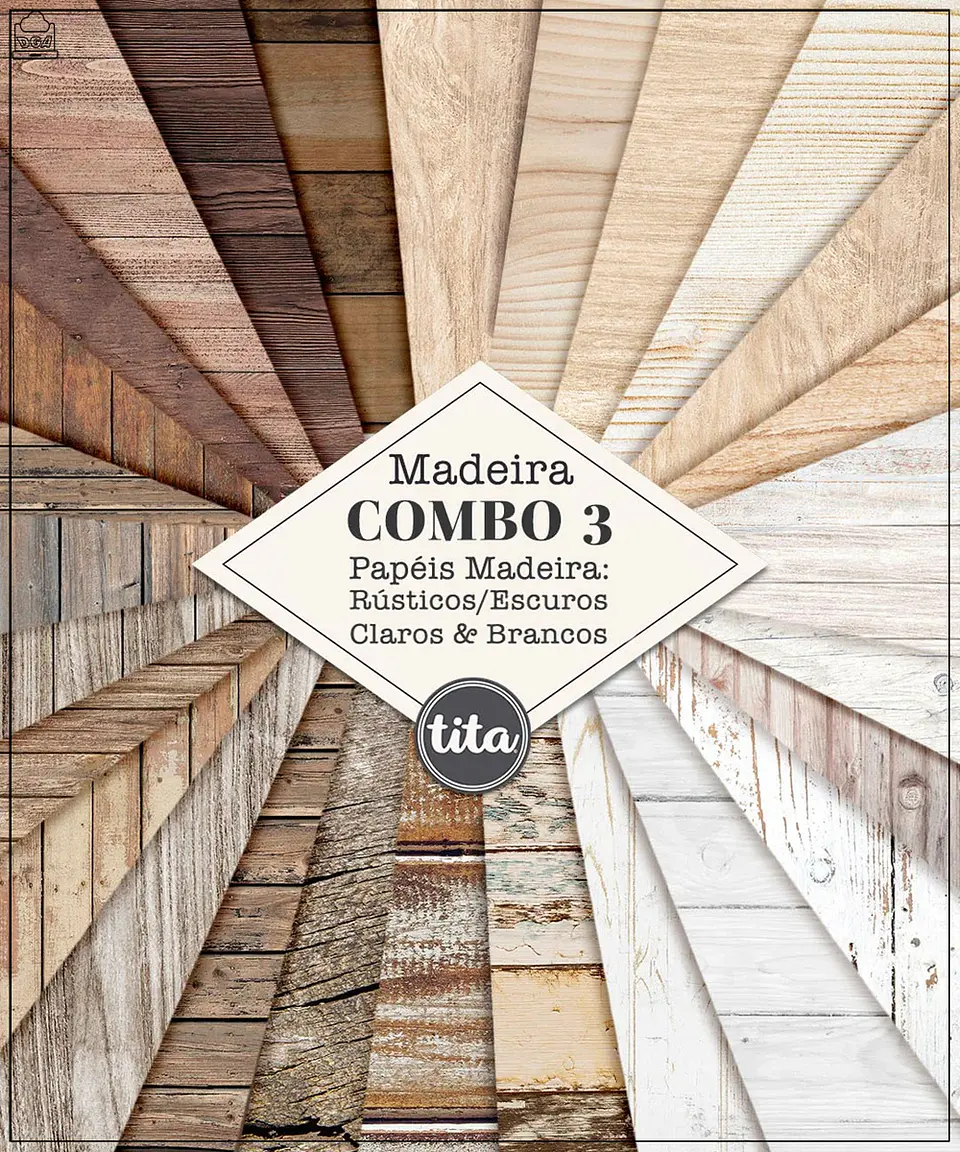 Kit Digital Papéis Texturas Combo 03 Madeira 243 1