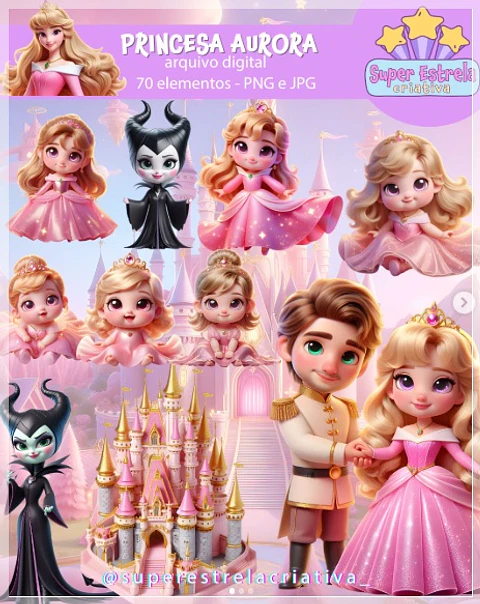 Kit Digital Princesa Aurora 55