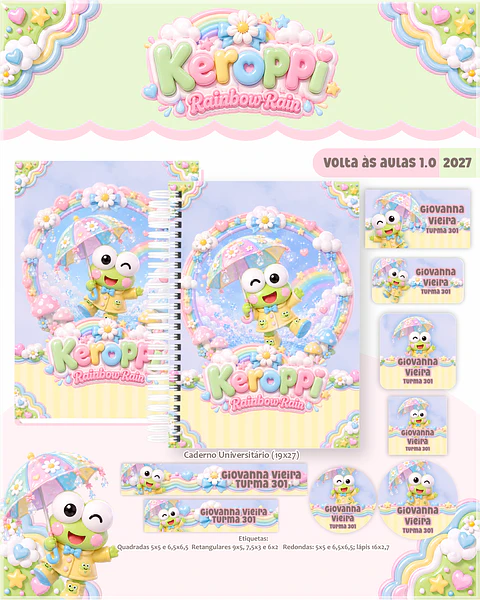 Encadernação - Coleção Escolar 1.0 Keroppi