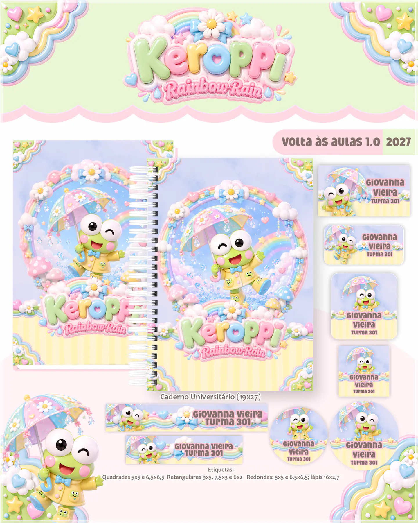 Encadernação - Coleção Escolar 1.0 Keroppi 1