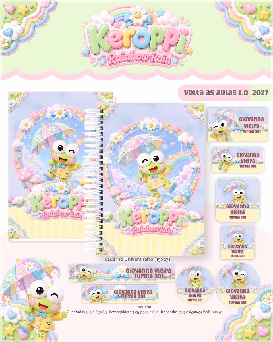 Encadernação - Coleção Escolar 1.0 Keroppi 1