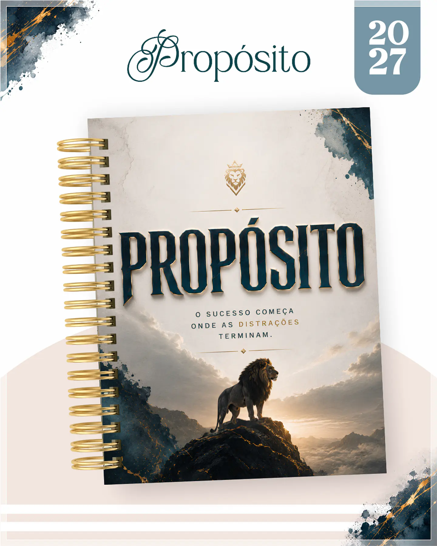 Encadernação - Agenda , Bloquinho , Calendário e Planner Propósito 1