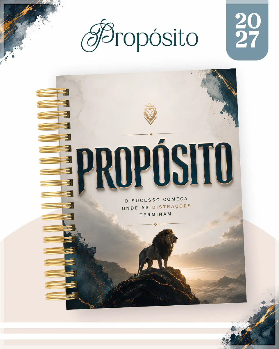 Encadernação - Agenda , Bloquinho , Calendário e Planner Propósito 1