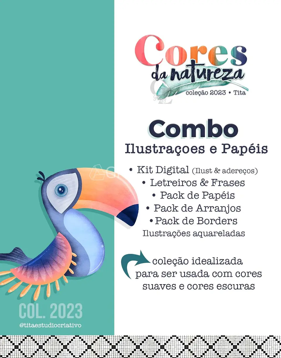 Kit Digital Combo Cores da Natureza 68 1