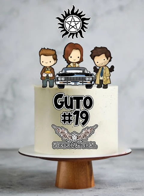 Arquivo de Corte Topo de Bolo Sobrenatural Supernatural 1