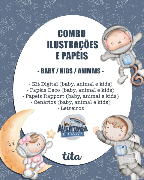 Kit Digital Combo Astronauta 60