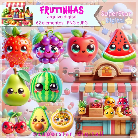 Kit Digital Frutinhas 28