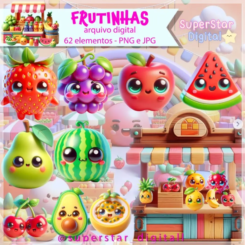 Kit Digital Frutinhas 28 1