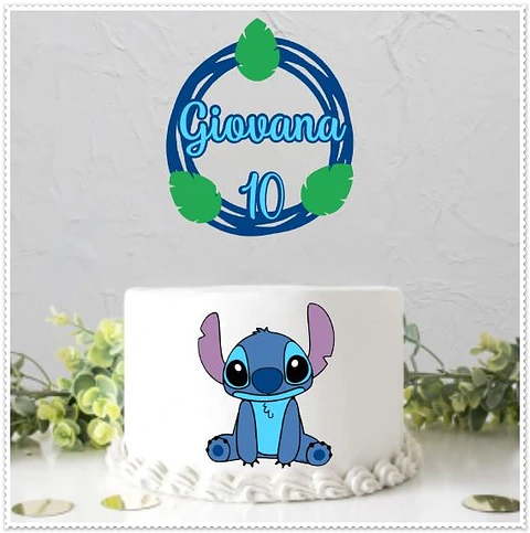 Arquivo de Corte Topo de Bolo Stitch 9
