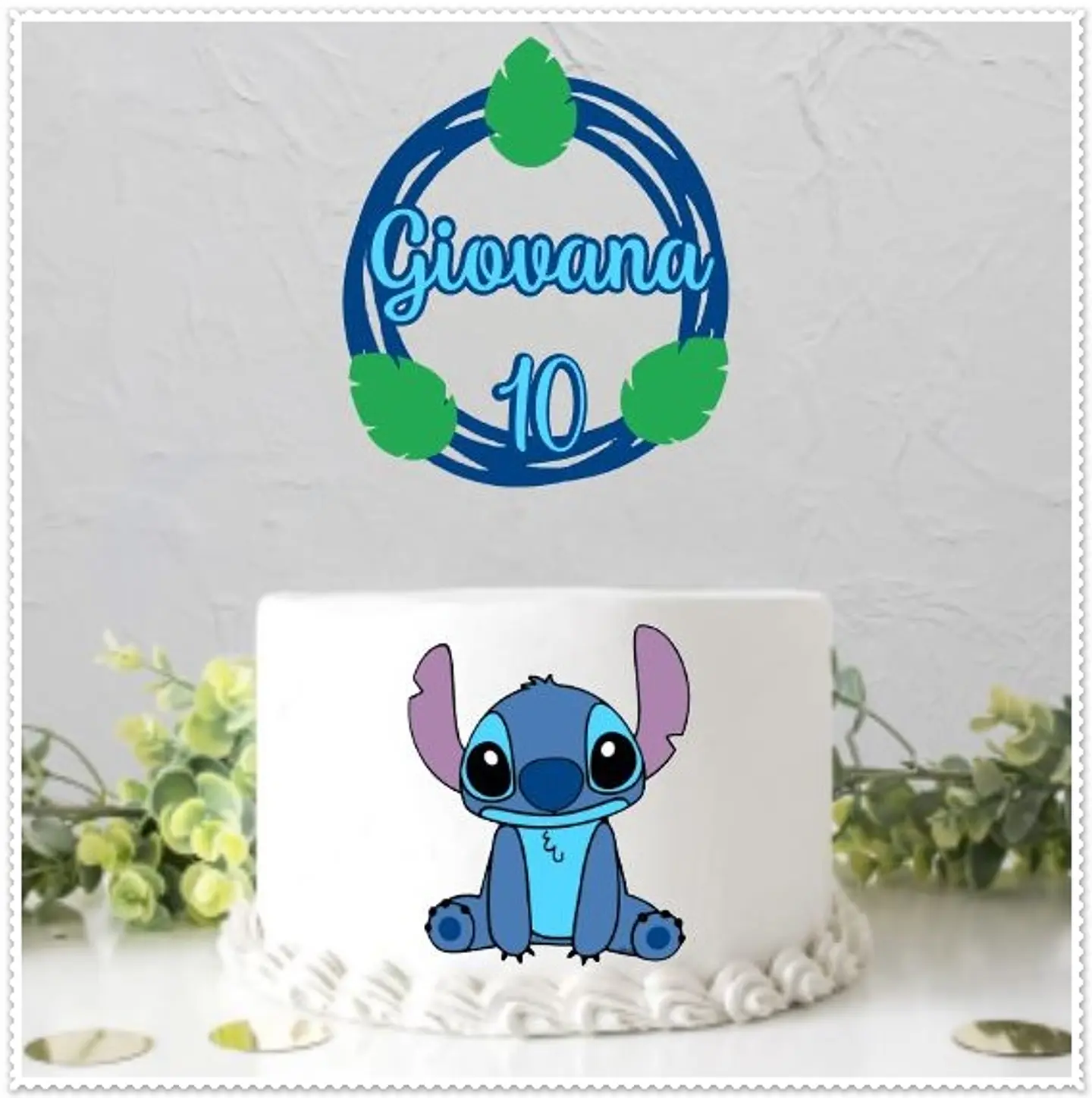 Arquivo de Corte Topo de Bolo Stitch 9 1