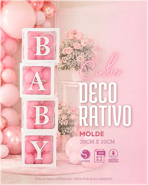 Arquivo de Corte Cubos Decorativos 34