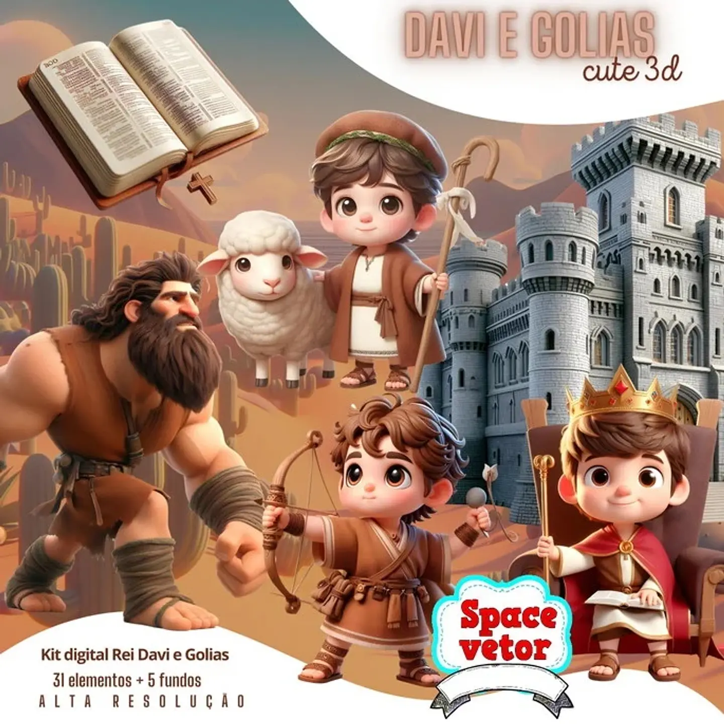 Kit Digital Rei Davi 3 1