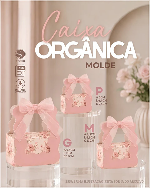 Arquivo de Corte Kit Sacolinhas Organicas Modernas 27