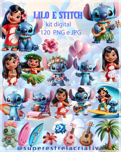 Kit Digital Lilo e Stitch 38
