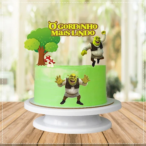 Arquivo de Corte Topo de Bolo Shrek e Fiona 5
