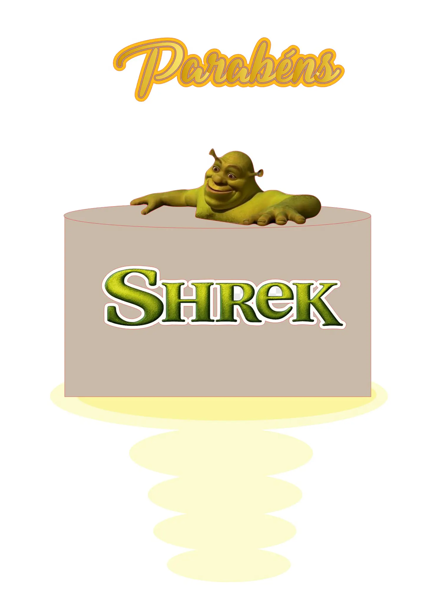 Arquivo de Corte Topo de Bolo Shrek e Fiona 2 1