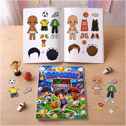 Encadernação - Livro Interativo Esportes