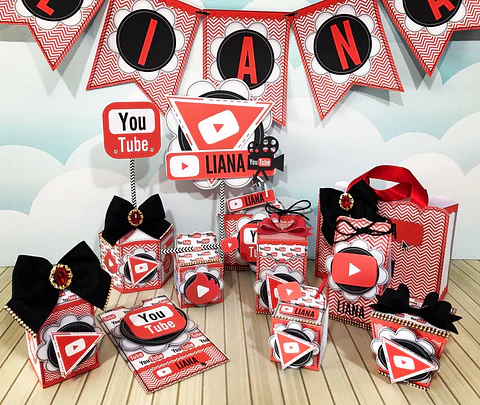 Arquivo de Corte Kit Festa Youtube 3