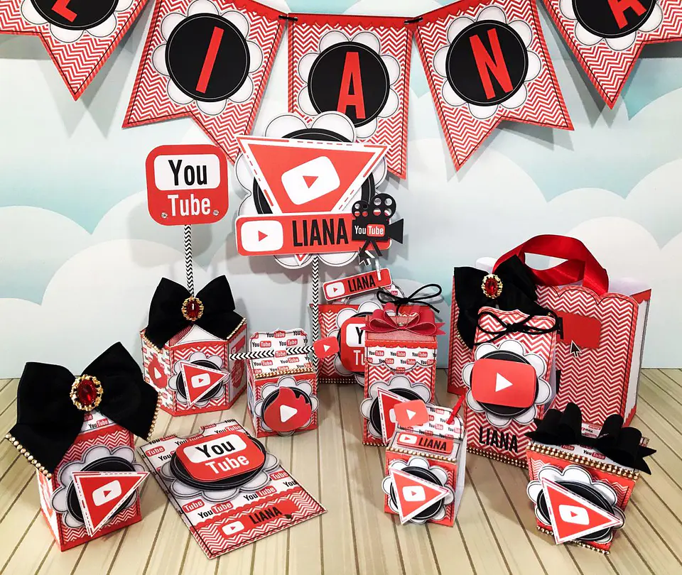 Arquivo de Corte Kit Festa Youtube 3 1