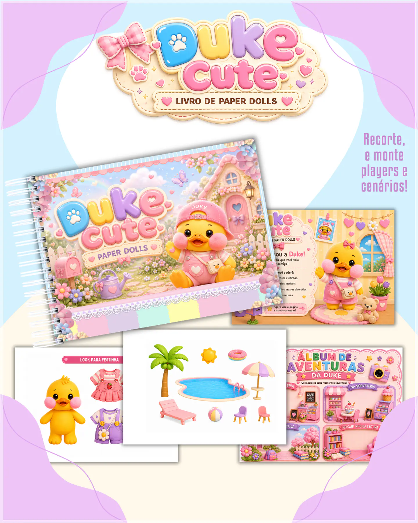 Encadernação - Paper Dolls Duke Cute 1